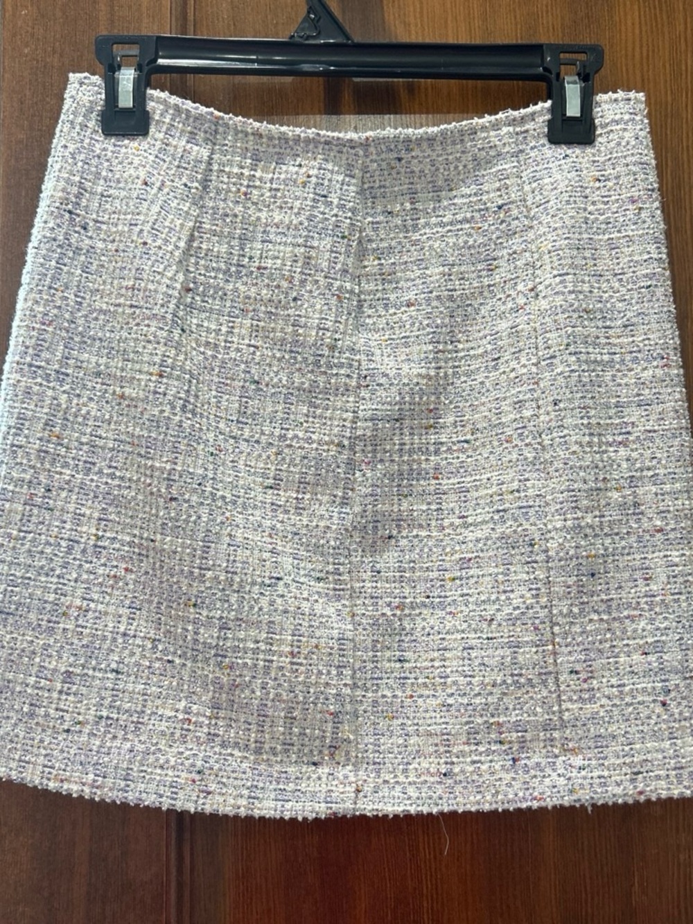 Light Lavender Tweed A-Line Skirt - Brand Not Specified